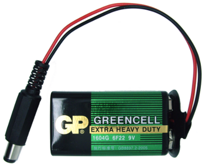 Cable adaptador de baterías de 9V al conector jack del Arduino