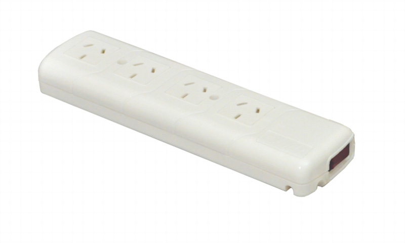 Prolongador de 4 tomas con protector térmico