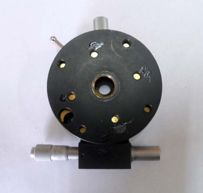 Goniómetro con tornillo micrometrico